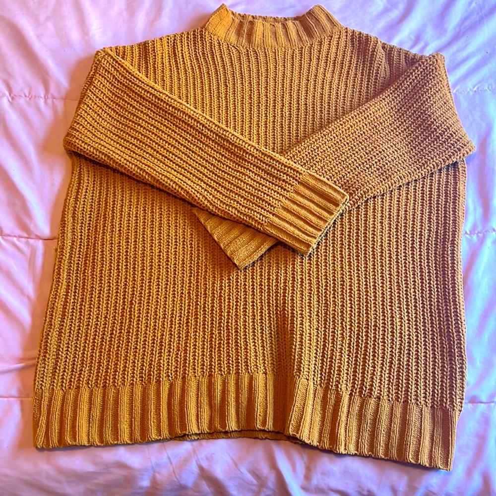 Arizona Jean Co knitted sweated , burnt orange color